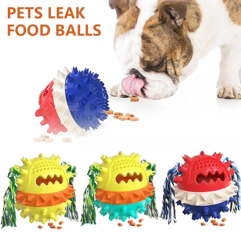 

1pcs pet supplies new product pet puppy dog molar stick vocal dog toy squeaking leaking ball S27