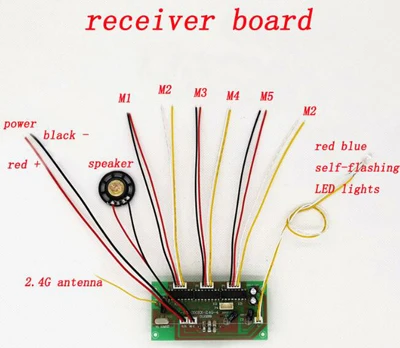receiver board 15CH 2,4 ГГц радио системном Запчасти DC 3V передатчик 3,6 V-8,4 V приемника fr Huina 350/550/570 50 м Беспроводной пульт дистанционного управления - Цвет: receiver board