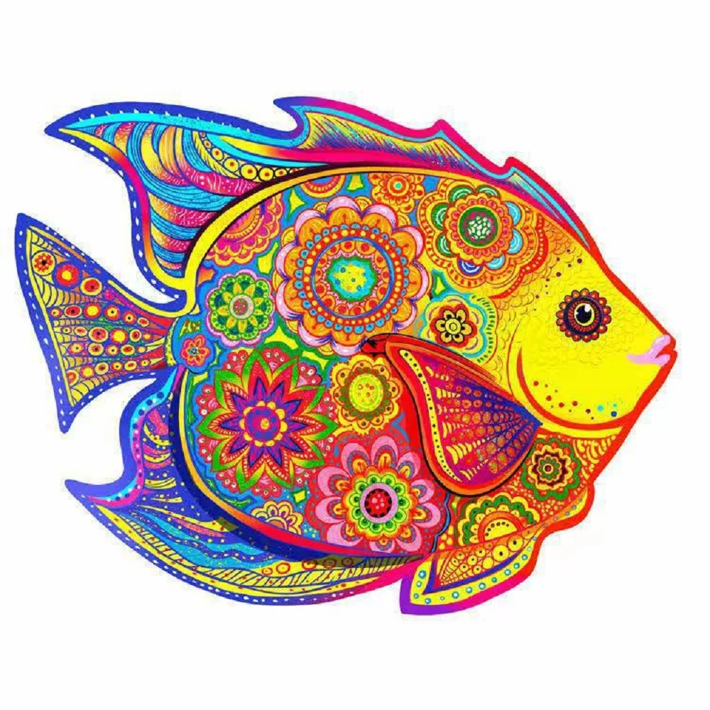 Деревянный пазл небольшого размера уникальная форма пазлы-красивое животное для