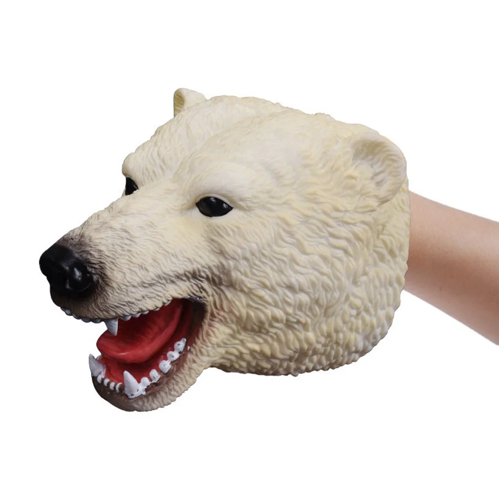 Role Play Soft Realistic Animals Toys Simulation Dinosaur Hand Puppets Children Kids Educational Rubber Baby Gloves Funny Dolls | Игрушки и