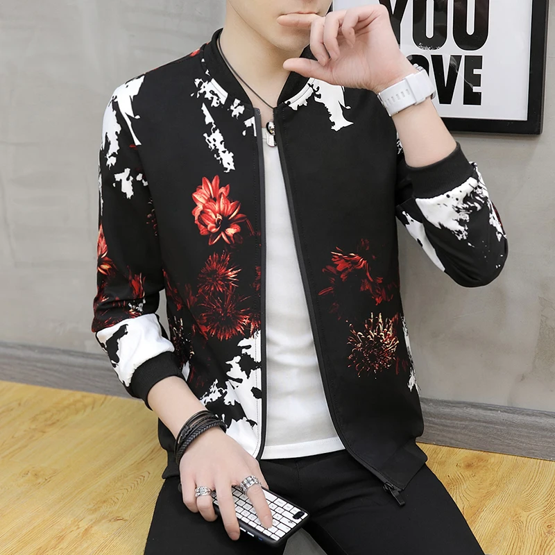 Куртка мужская 2019 весна и осень мужские куртки Новая мода тонкая демисезонная