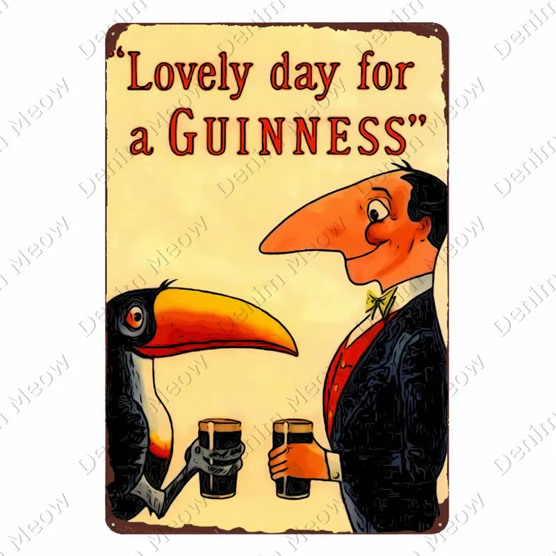 Винтажная металлическая Жестяная Табличка для пива Keep Clam декоративная тарелка