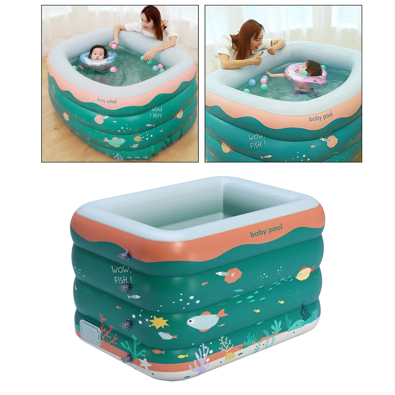 

Inflatable Swimming Pool Outdoor Garden Summer Kid Paddling Bath Tub