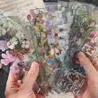 6 шт. винтажные растения Цветок Наклейка для домашних животных деко дневник в стиле Скрапбукинг Планировщик Канцтовары Альбом периодические листья наклейки s DIY декоративные