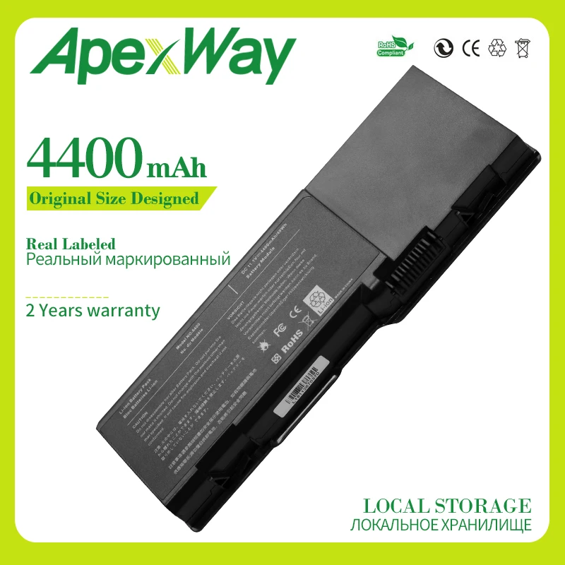 Аккумулятор Apexway 4400 мАч для ноутбука Dell Inspiron 1501 6400 E1505 Latitude 131L Vostro 1000 312 0461 RD859 GD761