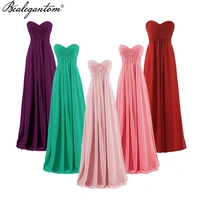 bealegantom 2022 plus size pink burgundy long chiffon bridesmaid dresses wedding party prom gown free custom made bd104