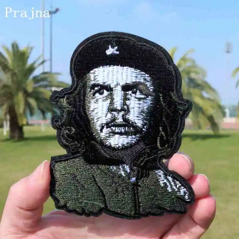Prajna винтажная вышивка ERNESTO Che Guevara патч для рук революционная Военная Вышивка