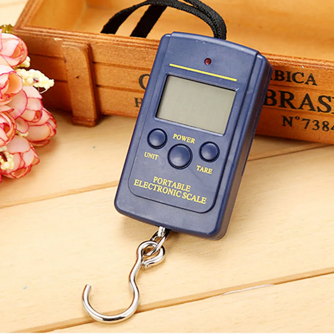

40 kg x 10 g mini digital fishing scale travel luggage weighing steel hook electronic scale, kitchen tools