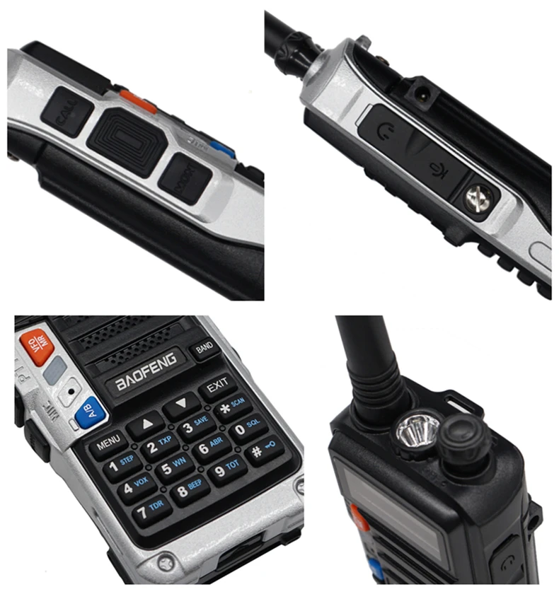 Комплект из двух-передающая радиоустановка Baofeng UV 5R Pro 8 Вт Мощность радио Comunicador двухдиапазонный УКВ иди и болтай Walkie Talkie “иди и UV-5R обновления CB Любительское радио