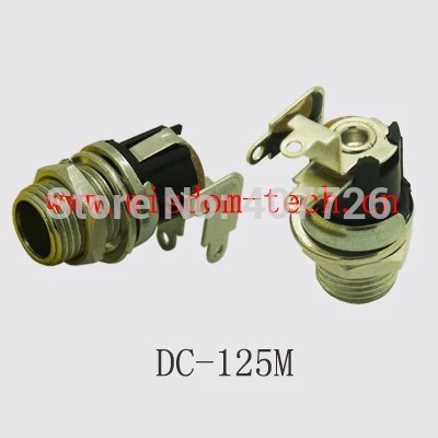 

Free shipping 100pcs/lot DC125M socket connector for DIY 2.0pin with screw nut