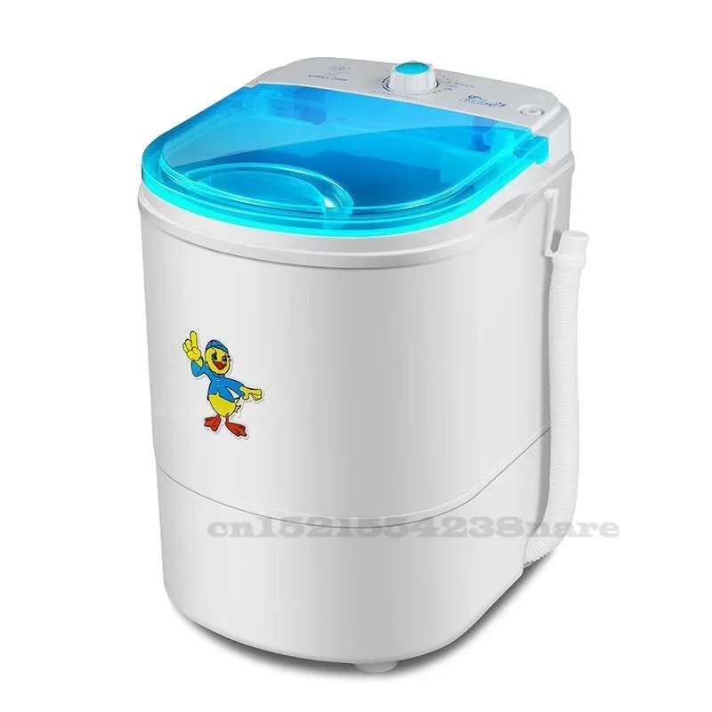 4.5KG Mini Washing Machine Household Semi-automatic PP Inner Tub Single Tub Washing Machine with Dehydration Function