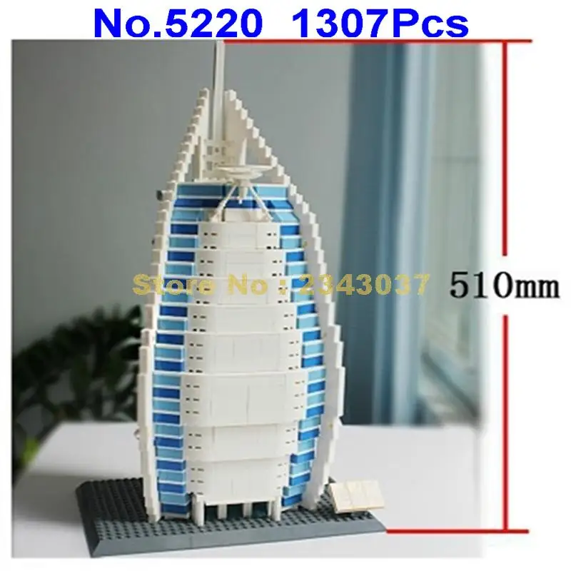 8018/5220 1307 шт. игрушечные строительные блоки для всемирно известной архитектуры