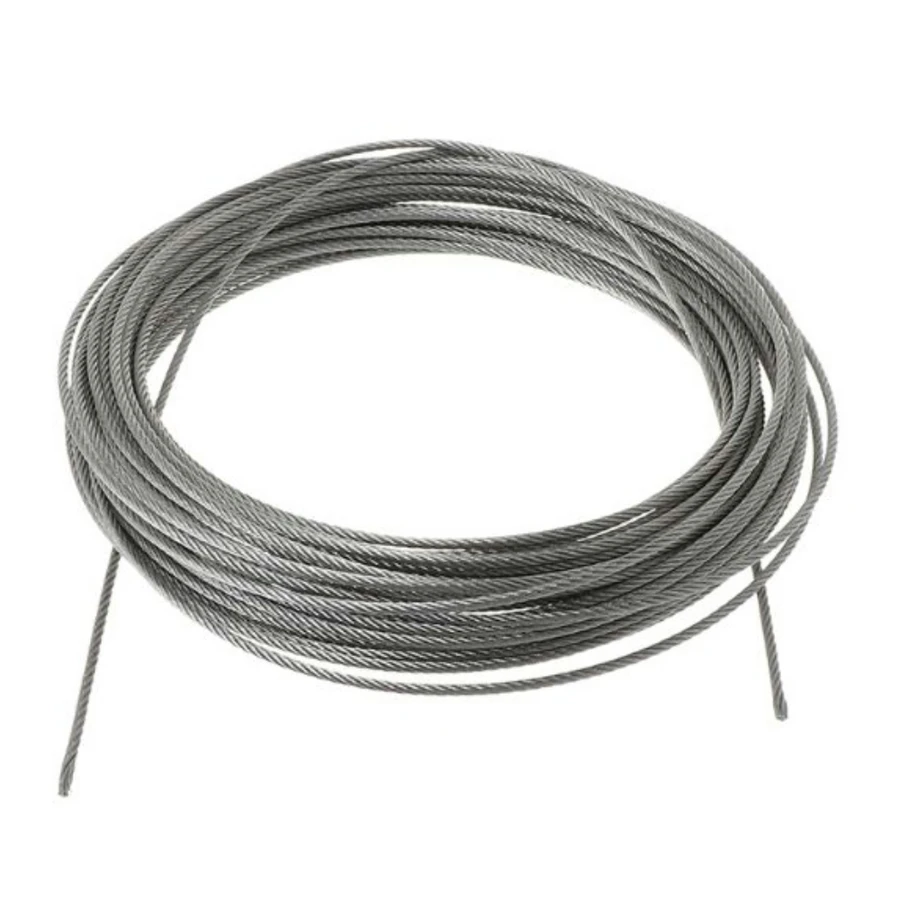 

50M Steel PVC Coated Flexible Wire Rope Soft Cable Stainless Steel Clothesline Diameter 1MM 1.5MM 2MM