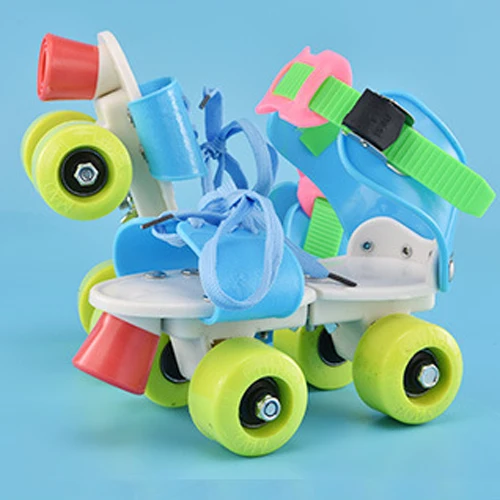 

Woman Man 4-Wheel Double Row Roller Skates Shoes Skates 4 Outdoor Sneakers