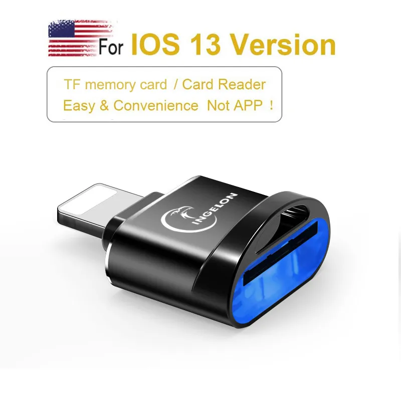 TF кардридер для Lightning/micro SD адаптер iPhone 7 8 6s Plus 11 Max X XS XR карты памяти OTG iOS
