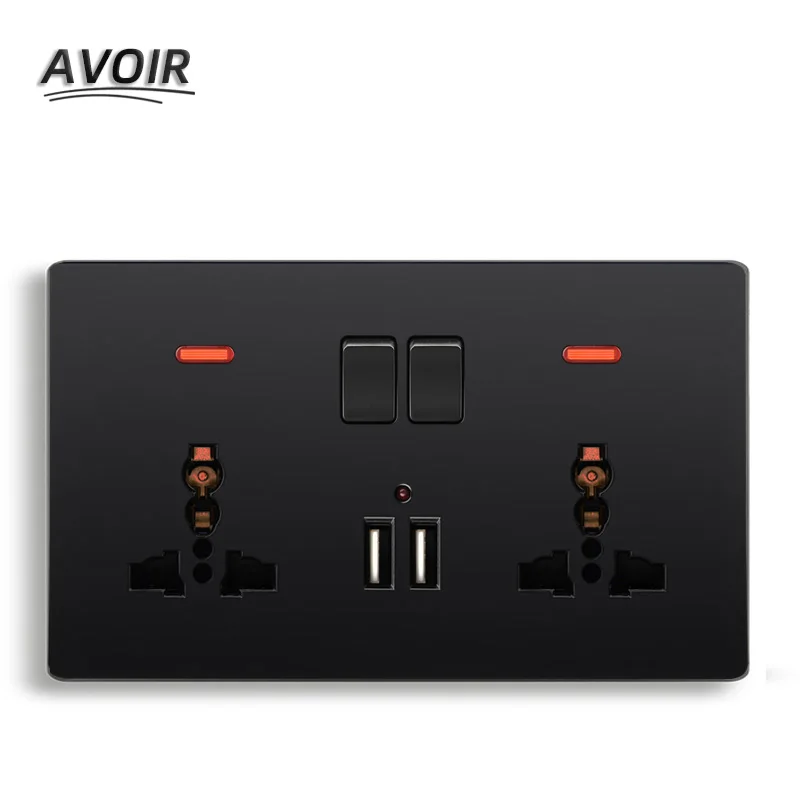 Avoir универсальный разъем 3 отверстия 5 Отверстие двойной usb зарядный порт мощность