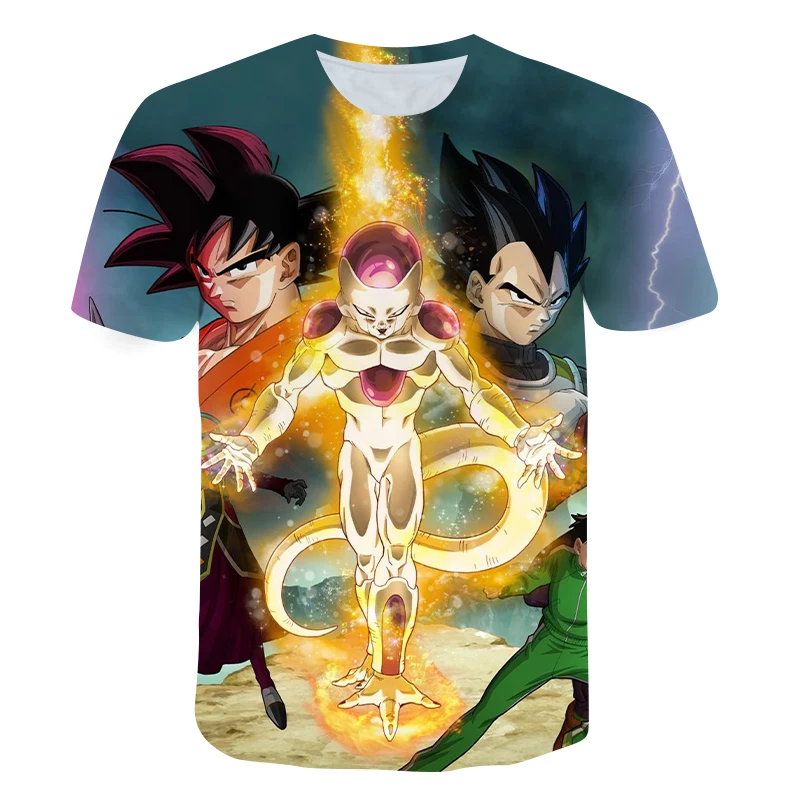 

2021 Summer Fashion New Super Classic Japanese Cute 3D Printing Pattern Boy Girl Short Sleeve Trend Casual T-shirt Apparel