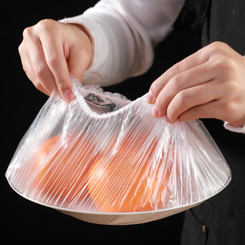 

80PCS Disposable Food Bowl Cover Bags Dustproof Fresh- Keeping Food Storage Bag
