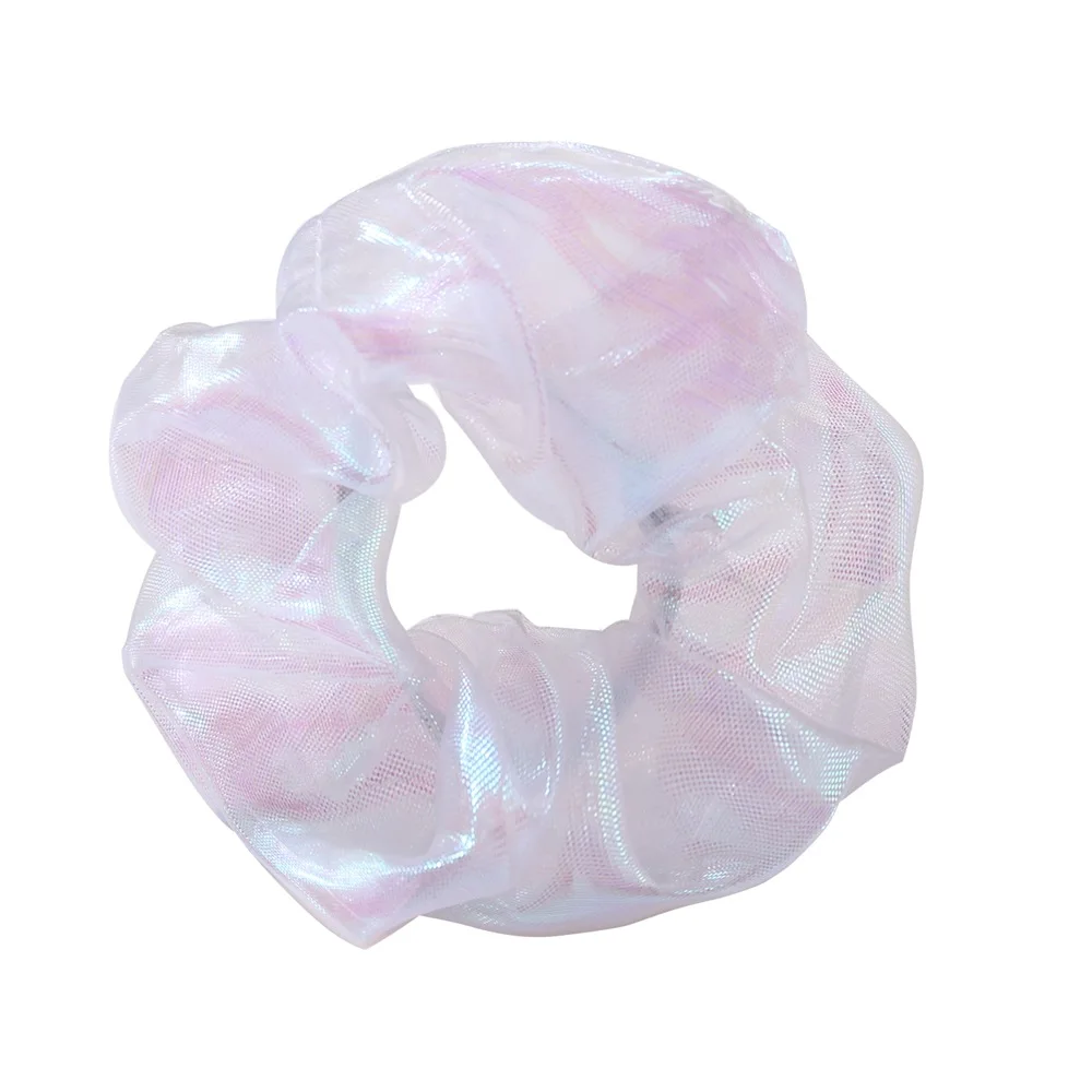 Светоотражающие цветные резинки кольцо для волос белые веревка на осень и зиму