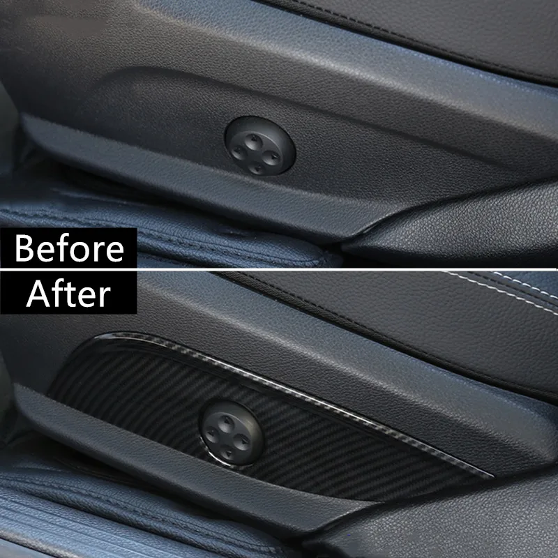 Цветные кнопки регулировки сиденья автомобиля из углеродного волокна