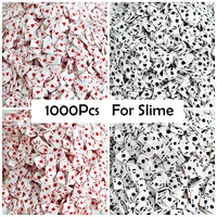 1000pcs fruit poker slices charms addition for slime diy lizun filler slime accessories supplies clay decor nail art toy