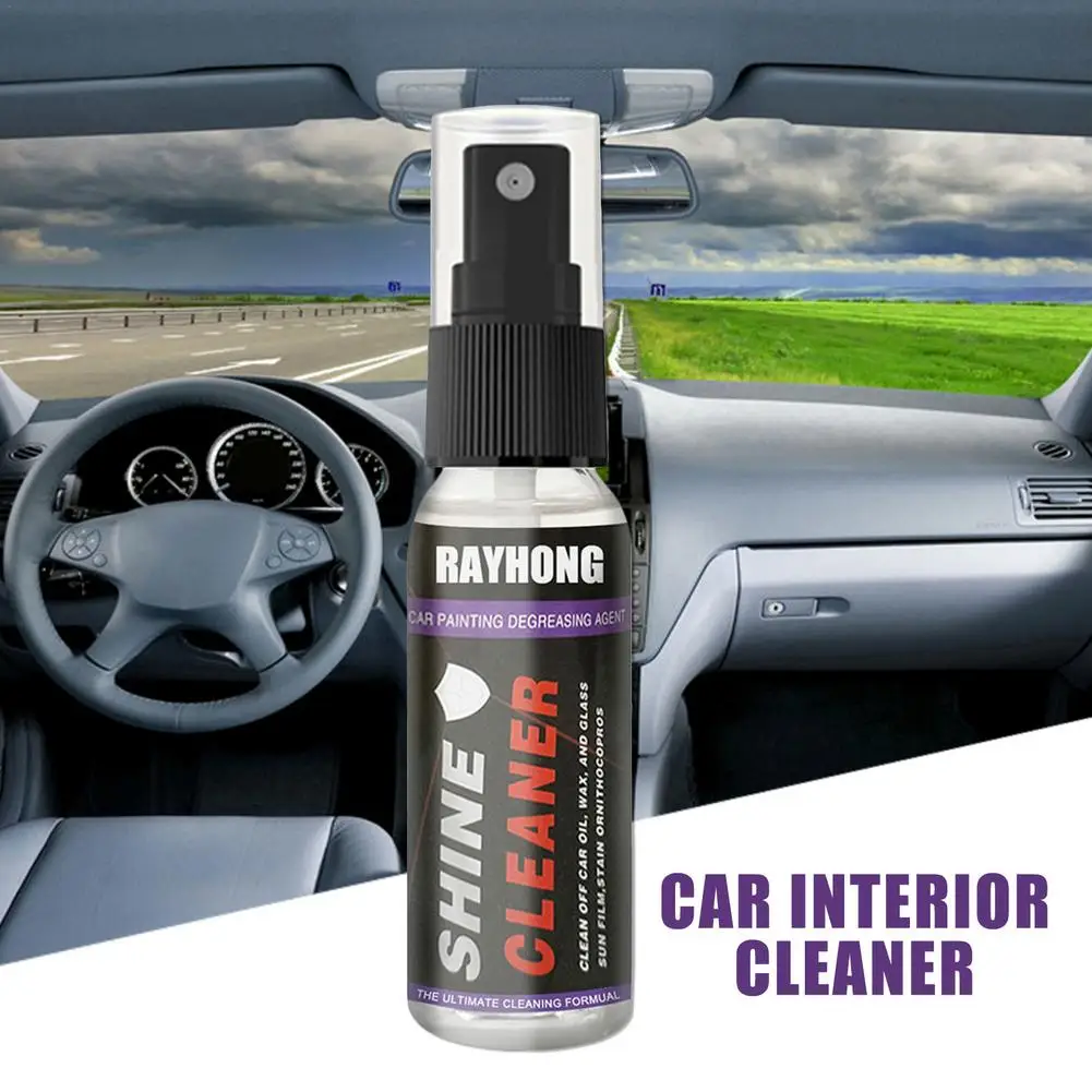 

50/100ml Car Interior Seat Leather Cleaner Multi-Purpose Cleaning Dashboard Leather Seats Shine Sprayer Panel Dust Remover