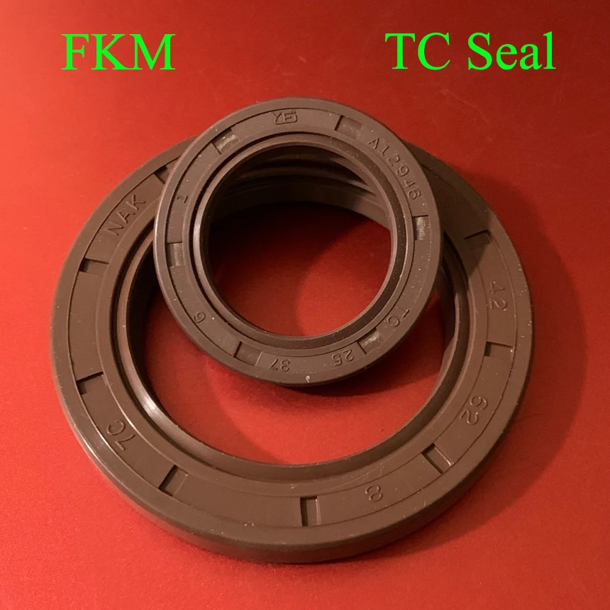 

55*80*8/10/12 55x80x8/10/12 Brown Fluoro FKM Fluorine Rubber Spring Double Two Lip TC Ring Gasket Radial Shaft Skeleton Oil Seal