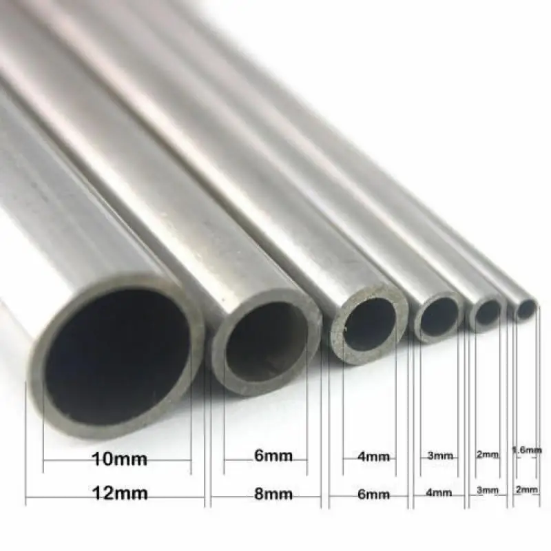 Silver Round 304 Stainless Steel Capillary Tube Pipe OD 3 4 5 6 7 8 10 11 12 13mm Length 250mm Hollow Circular | Обустройство дома