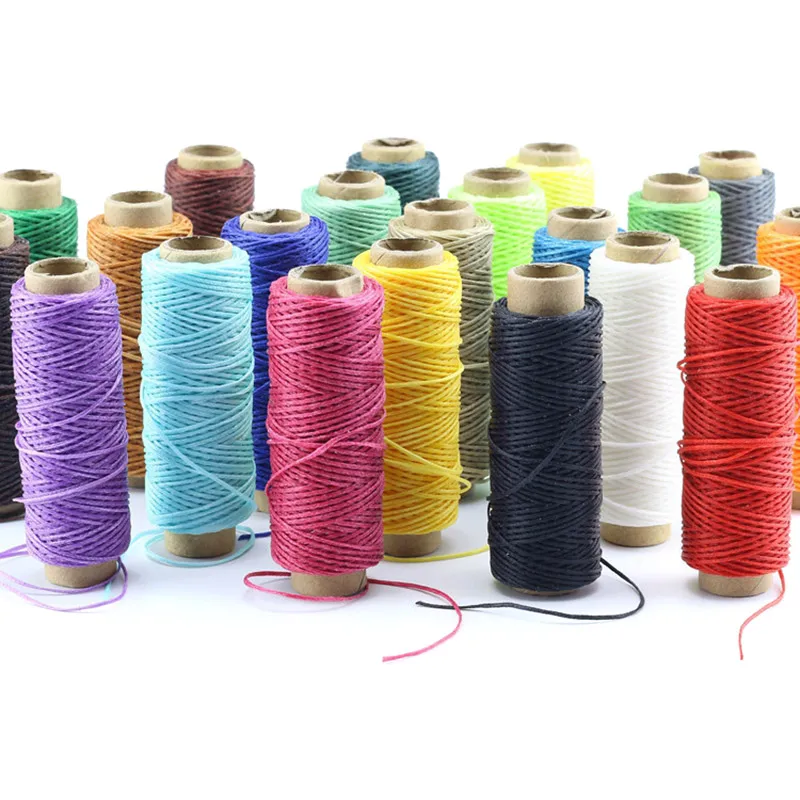 

Восковая нить для шитья из кожи, восковой шнур, катушка для ручного шитья, 36 цветов, 150D, длина 50 метров/катушка, ширина 1 мм