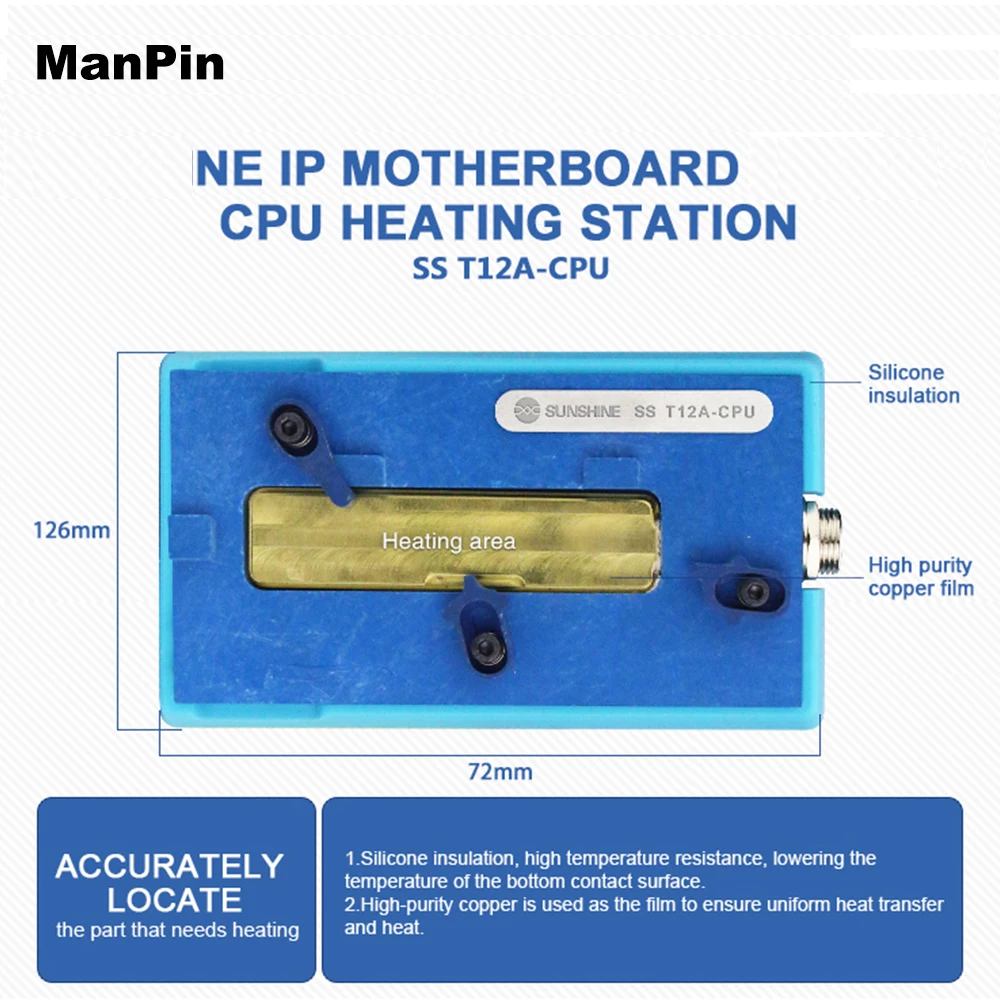 Паяльная станция для iPhone XS Max XR 11Pro разделитель чипов CPU IC мобильный телефон