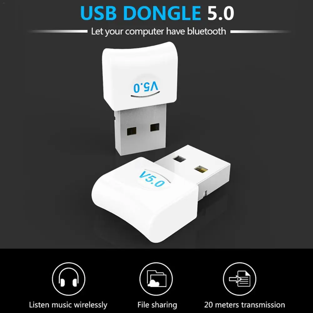 USB Bluetooth 5.0 Adapter Desktop Wireless WiFi Audio Receiver Transmitter Dongle for PS4 Computer Mouse Aux Speaker Music | Электроника