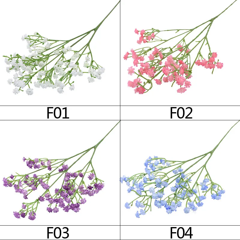 

1-5Pcs Wit Babys Adem Kunstbloemen Gypsophila Plastic Bloemen Voor Thuis Decoratieve Diy Wo Party Decoratie Nep bloem