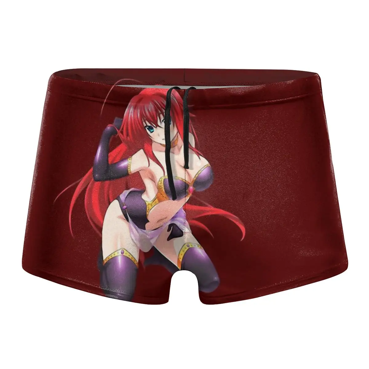 Тренировочные трусы для взрослых DxD Rias Gremory Летние черные плавки с принтом Шорты