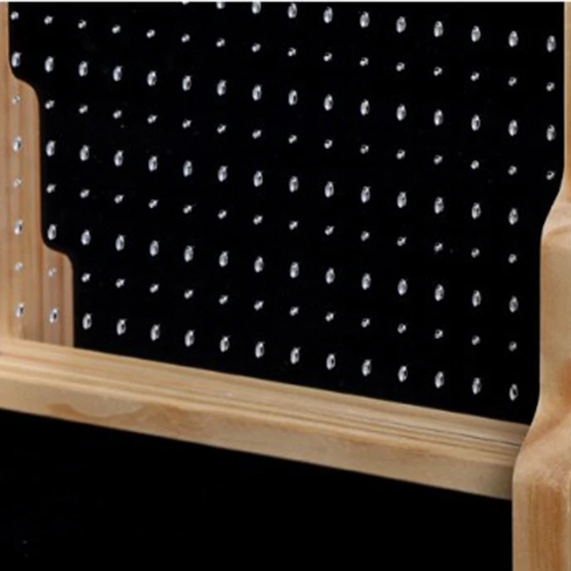 Прозрачная коробка для хранения ювелирных изделий витрина сережек ожерелье