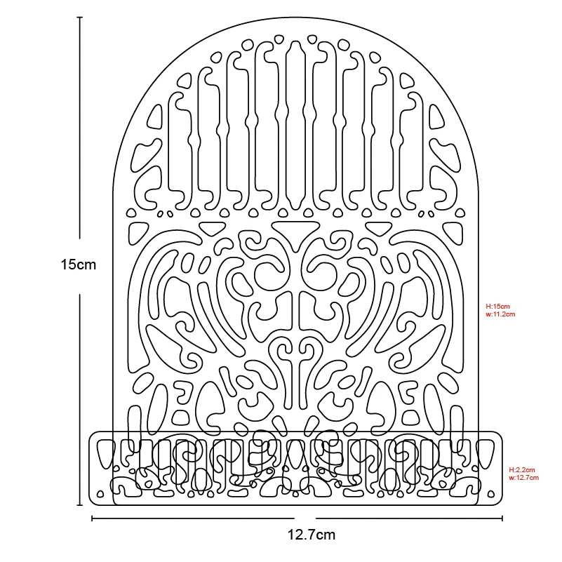 

Classical Castle Gate Metal Cutting Dies Cut Die Mold European Door Scrapbook Paper Craft Knife Mould Blade Punch Stencils Dies