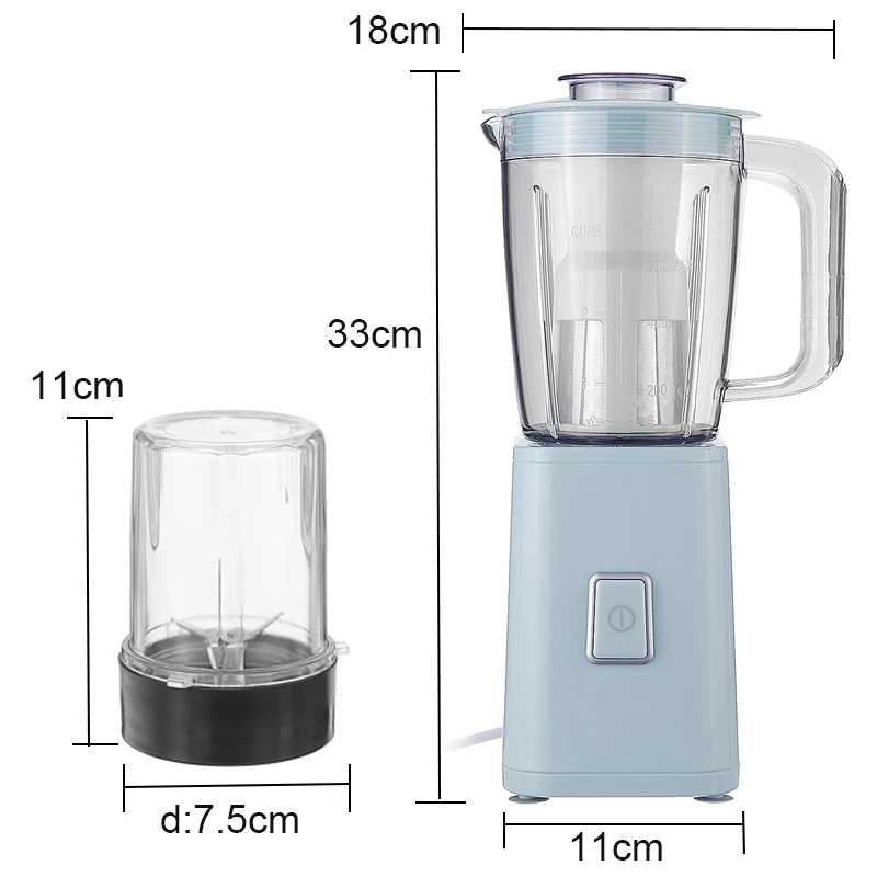 

1000W 600ml Electric Blenders Juicer Fruit Baby Food Milkshake Mixer Meat Grinder Portable Multifunction Juice Maker Machine