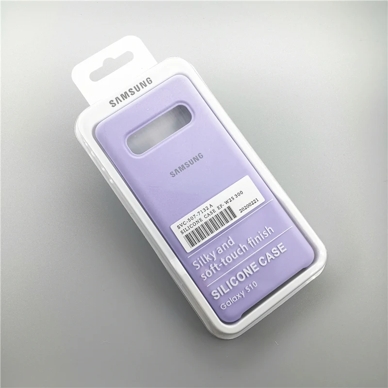 Samsung S10+ S10E S10 Cover Liquid Silicone Office Original Style Case Back Shell Cover For Galaxy S10 Plus With Retail Box