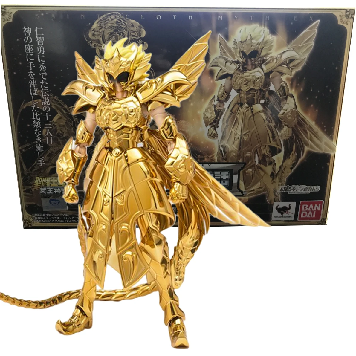 

BANDAI Original Anime Saint Seiya Saint Cloth Myth EX Ophiuchus Asclepius Aesculapius PVC Action Figure Model Toy For Kids