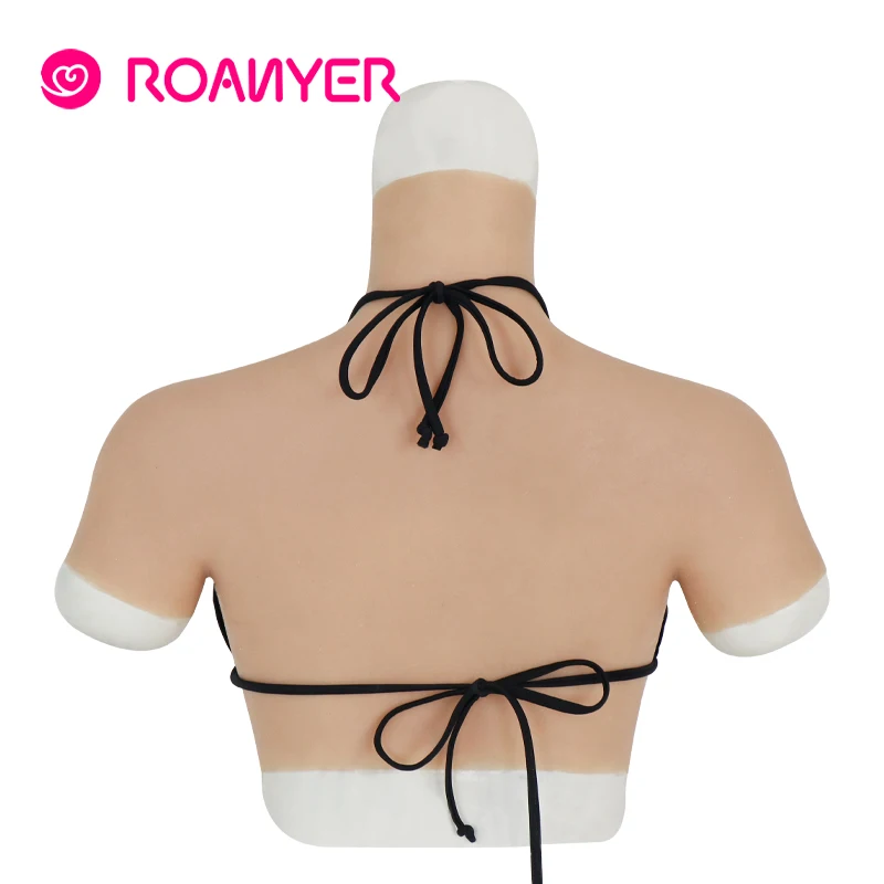Реалистичная силиконовая грудь Roanyer E cup форма для трансвеститов с коротким