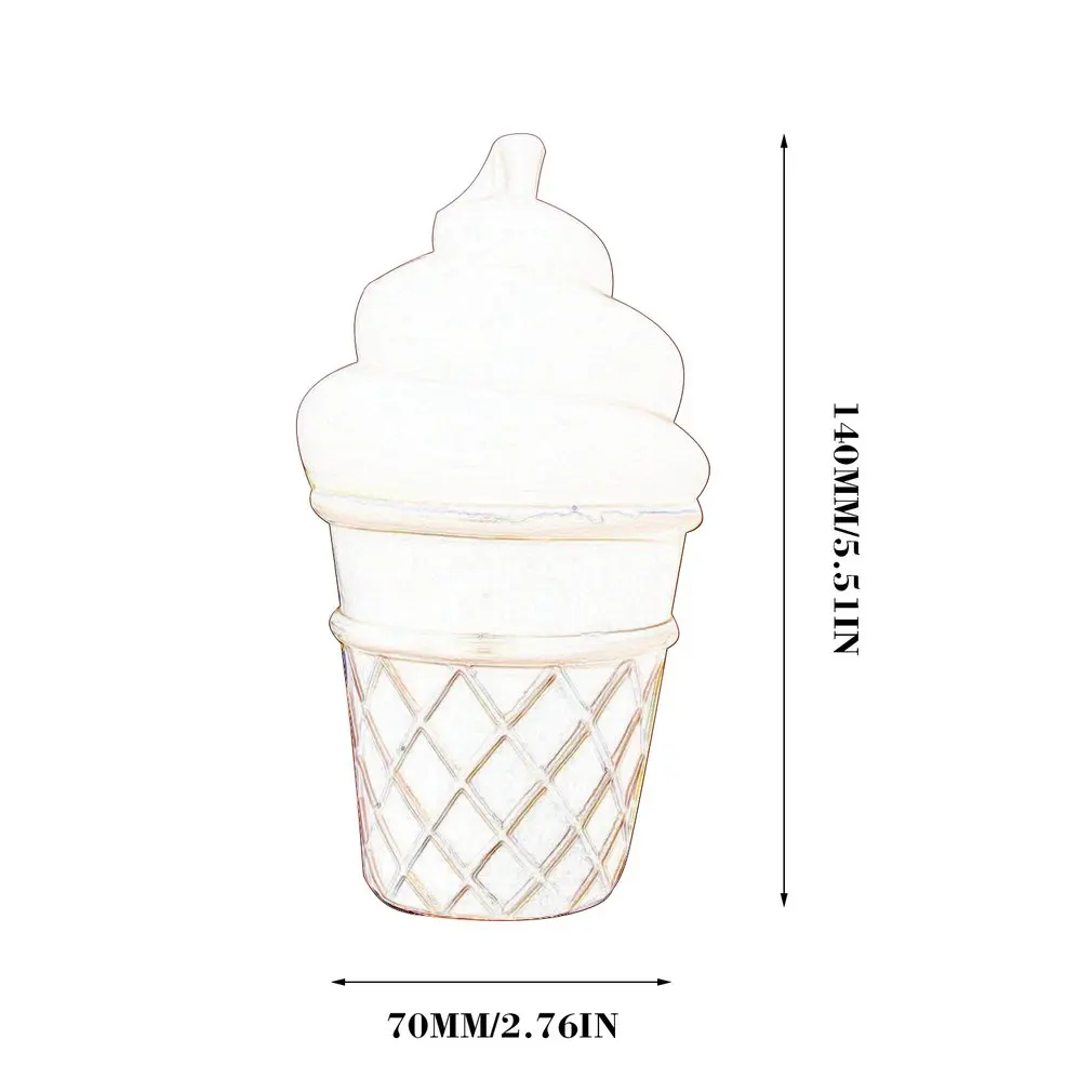 

Led Night Light Girl Heart Room Ice Cream Ornaments Creative Night Feeding Milk Gel Bedside Lamp Professional