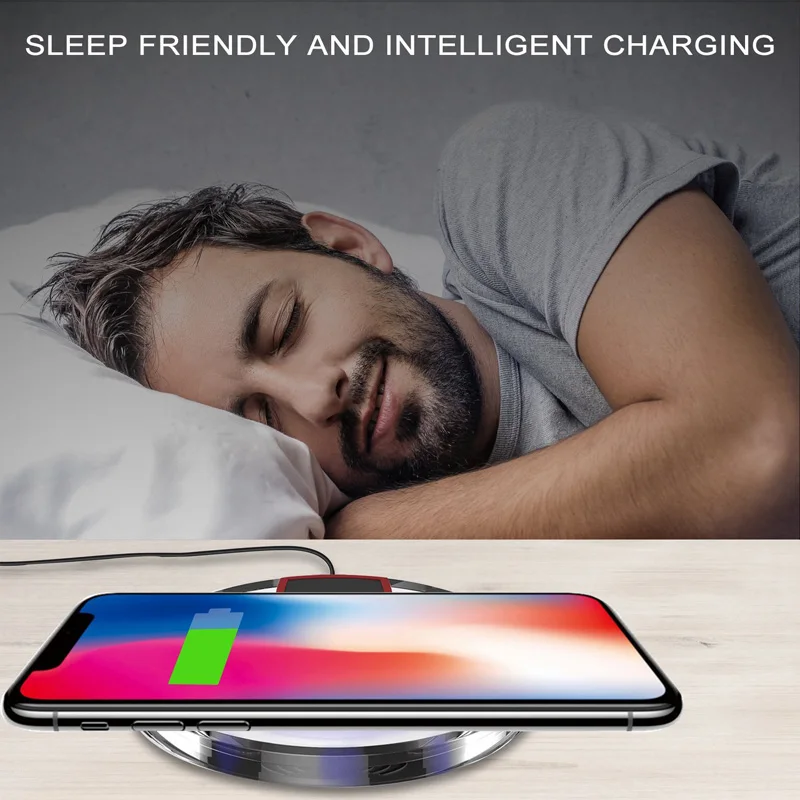 Universal QI Wireless Charger Charging Pad For iPhone 11 X MAX Plus Samsung Galaxy Note Edge huawei | Электроника
