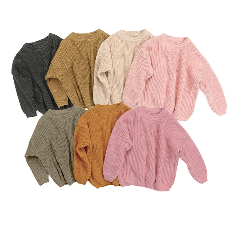 

Newboorn Baby Girl Winter Autumn Sweaters Long Sleeve Solid Kintting O-Neck Top Fall Casual Clothing 2020 New Fashion 0-5Years