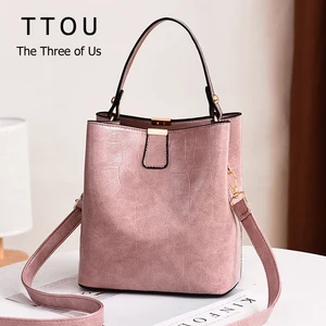 vintage alligator pattern women bucket bags large capacity top handbag famous designer female quality pu leather shoulder bag free global shipping