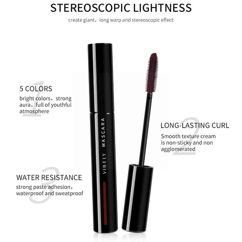 

Тушь для ресниц профессиональная водостойкая, 5 цветов, C0N3