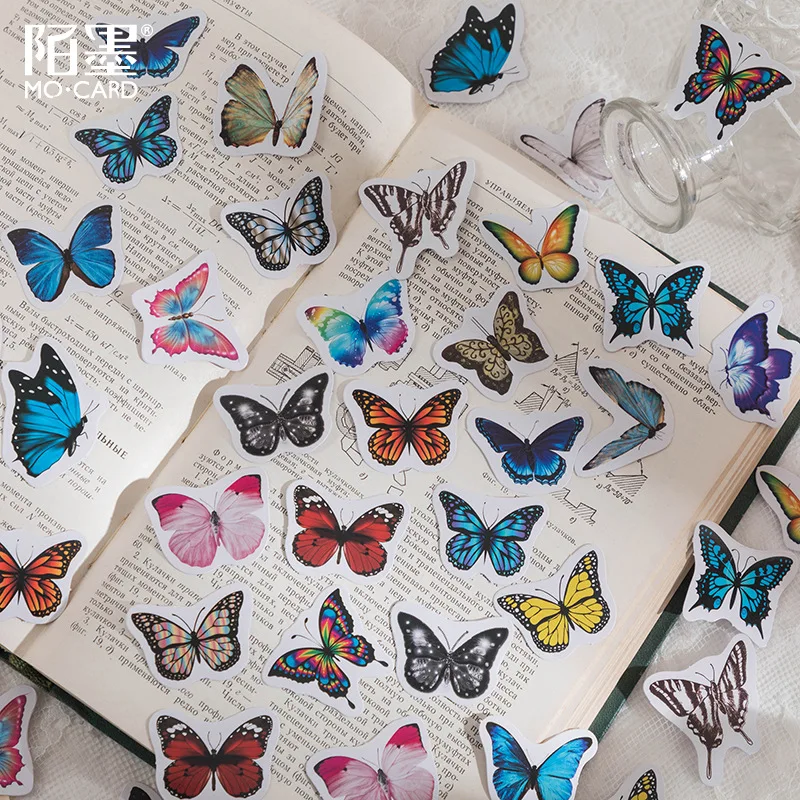 

46 шт./корт. Коллекция декоративных наклеек Mimi для скрапбукинга, ярлыков, дневника, канцелярских принадлежностей, альбомов, телефонов, планер