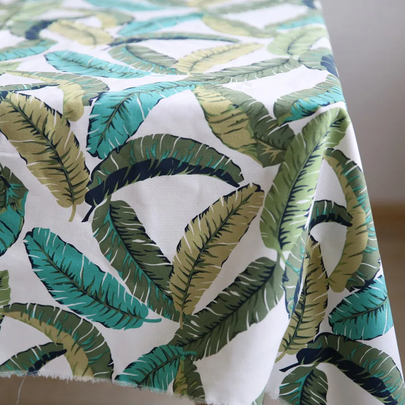 Хлопчатобумажная ткань с банановыми листьями тканевая подушка для дивана