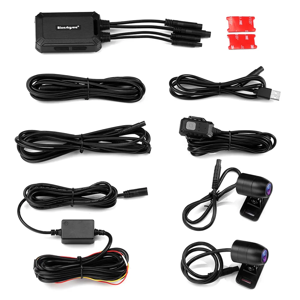 Blueskysea B1M мотоциклетная WiFi камера с двумя видеорегистраторами HD 1080P Sony IMX 323 12 Мбит/с