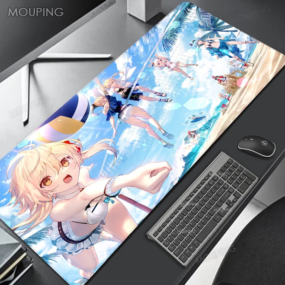 

Rubber Girl Sexy Genshin Impact Anime Mouse Pad Gamer Keyboard Mat Deskmat Computer Carpet Gaming Mouse Mats Xl Mousepad 300x800