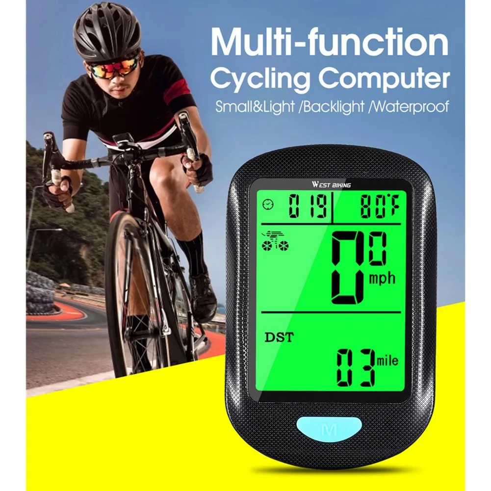 

MTB Bike Computer Multifunctional Speedometer Odometer Stopwatch Waterproof