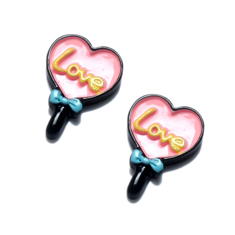 25x18mm 20 шт. полимерный сплав украшения торта Kawaii бусины Flatback кабошон украшения для скрапбукинга DIY аксессуары - Цвет: 25x18mm